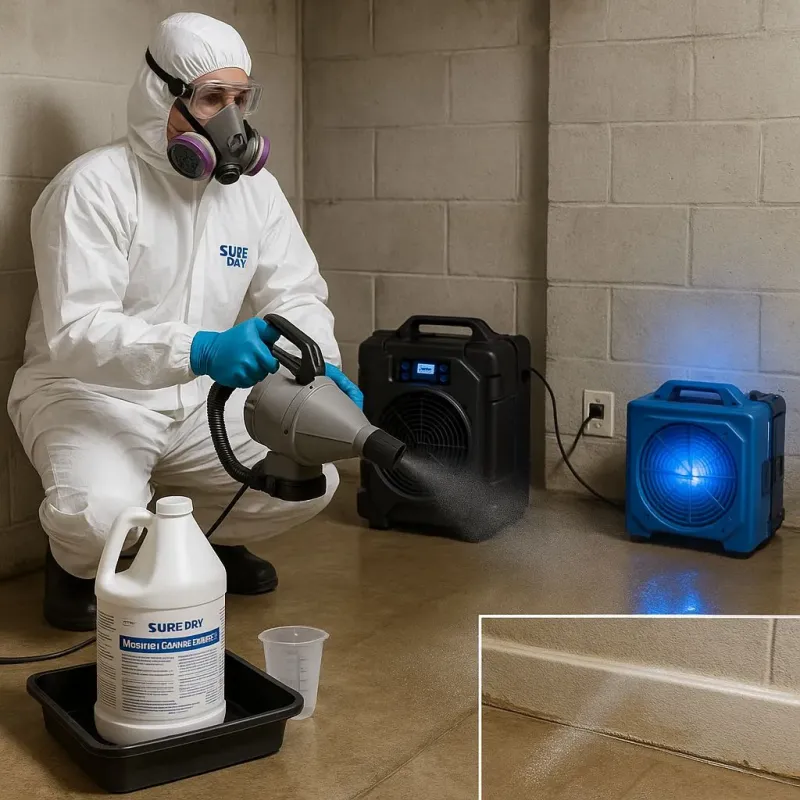 Sanitization and Odor Removal process in Cloverdale, CA